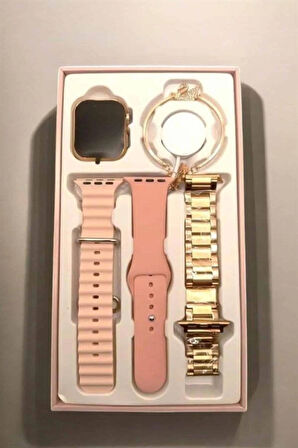 G39 Akıllı Saat Amoled Ekran 3 Kordonlu Aksesuar Hediyeli