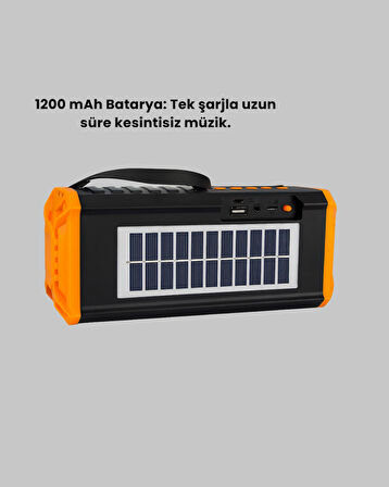 J-IPOX P520 Güneş Enerjili Bluetooth Hoparlör ve Radyo