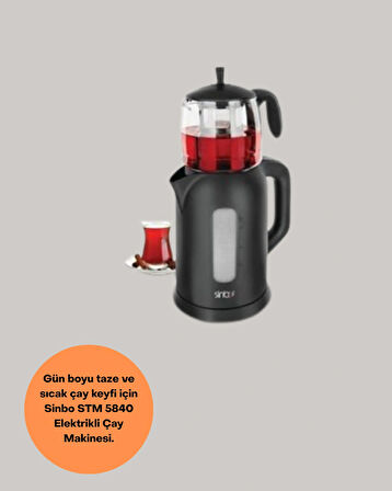 Elektrikli Çay Makinesi 1800 Watt 1,7 Litre STM 5840