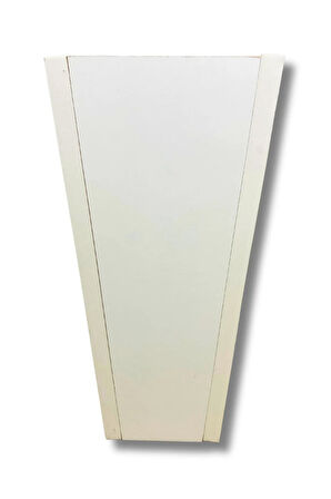 Beyaz Ahşap Mdf Vazo Saksı 19x19x38 Cm Iç Mekan Saksısı