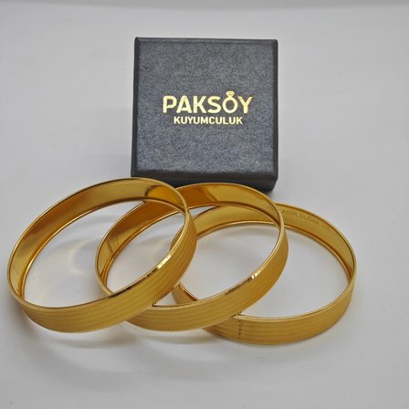Paksoy Şarnel Hasır 22 Ayar Altın Bilezik 10 gr Yatırımlık