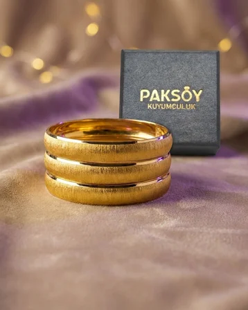Paksoy Sarnel Tasarım 22 Ayar Altın Bilezik 10.15 gr Taşsız Sarı