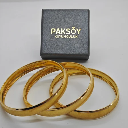 Paksoy Sarnel Tasarım 22 Ayar Altın Bilezik 10.15 gr Taşsız Sarı