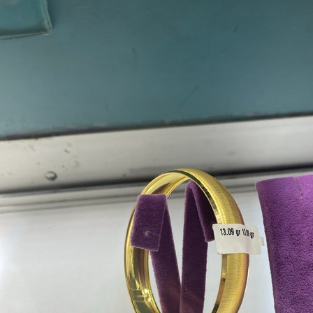 22 Ayar Altın Bilezik Kumlu Şarnel Modern Tasarım 13.09gr Kadın Hediye