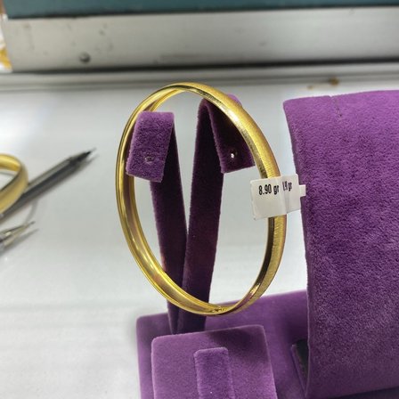 22 Ayar Altın Bilezik Kumlu Şarnel 8.90gr Kadın Hediye