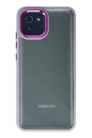 Samsung Galaxy A03 Uyumlu Kılıf Dora Kapak - Lila