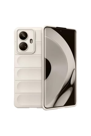 Realme 10 Pro 5G Uyumlu Kılıf Optimum Silikon - Krem