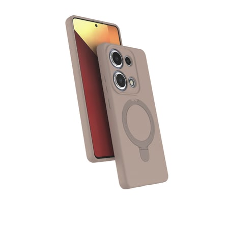 Xiaomi Redmi Note 13 Pro 4G Regal Magsafe Standlı Kapak - Çöl Titanyum