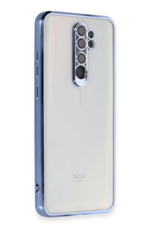 Xiaomi Redmi Note 8 Pro Uyumlu Kılıf Lensli Silikon - Açık Mavi