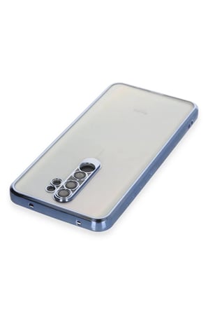 Xiaomi Redmi Note 8 Pro Uyumlu Kılıf Lensli Silikon - Açık Mavi
