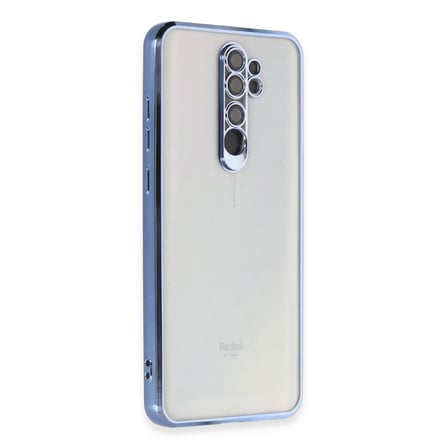 Xiaomi Redmi Note 8 Pro Uyumlu Kılıf Lensli Silikon - Açık Mavi