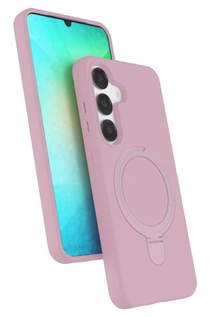 Galaxy S25 Regal Magsafe Standlı Kapak - Açık Pembe