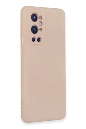 One Plus 9 Pro Kılıf Nano içi Kadife Silikon - Pudra