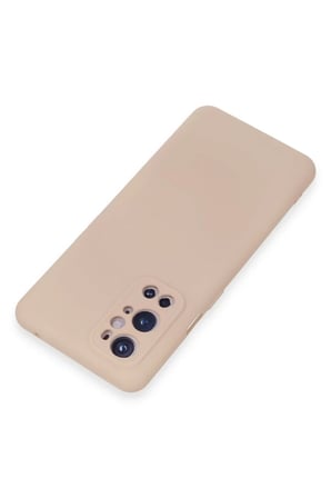 One Plus 9 Pro Kılıf Nano içi Kadife Silikon - Pudra