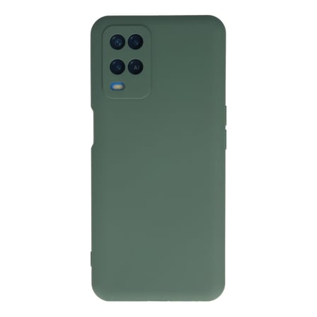 Oppo A54 4G Uyumlu Kılıf Nano içi Kadife Silikon - Koyu Yeşil