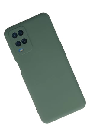 Oppo A54 4G Uyumlu Kılıf Nano içi Kadife Silikon - Koyu Yeşil