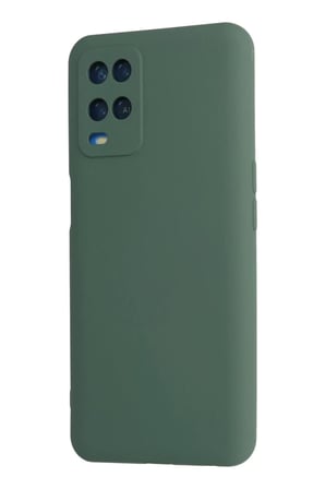 Oppo A54 4G Uyumlu Kılıf Nano içi Kadife Silikon - Koyu Yeşil