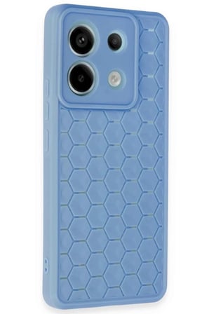 Xiaomi Redmi Note 13 Pro 5G Uyumlu Kılıf Petek Silikon Kapak - Mavi