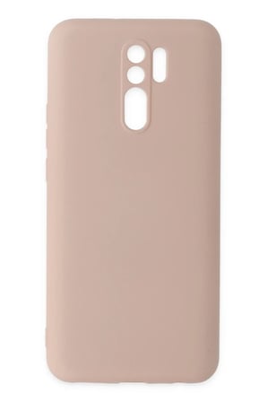 Xiaomi Redmi 9 Uyumlu Kılıf Nano içi Kadife Silikon - Pudra