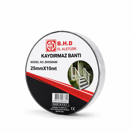 Bezos Kaydırmaz Bant 25 mm x 10 m Siyah