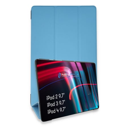 Apple iPad 4 9.7 Kılıf Tablet Smart Kılıf - Mavi