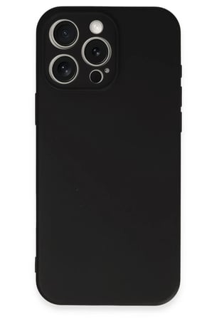Apple iPhone 16 Pro Uyumlu Kılıf First Silikon - Siyah