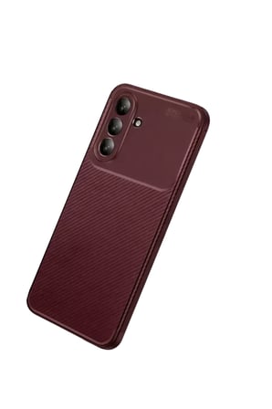 Samsung Galaxy A37 5G Uyumlu Auto Focus Karbon Kapak - Bordo