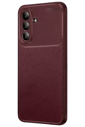 Samsung Galaxy A37 5G Uyumlu Auto Focus Karbon Kapak - Bordo