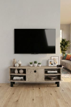 Vienna TV Sehpası Suntalam Ekru 136x44 cm