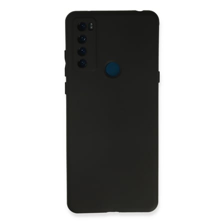 TCL 20 SE Uyumlu Kılıf First Silikon - Siyah