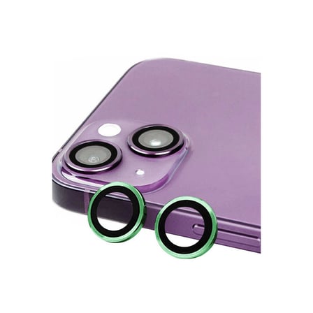 Apple iPhone 15 Uyumlu Raze Metal Kamera Lens - Yeşil