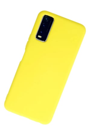 Y11S Kılıf Nano içi Kadife Silikon - Sarı