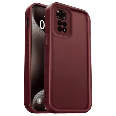 Xiaomi Redmi 10 2022 Uyumlu Kılıf Viera Silikon - Bordo