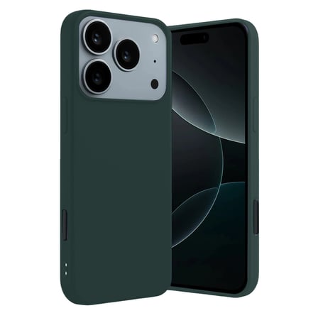Apple iPhone 17 Pro Max Uyumlu First Silikon - Koyu Yeşil