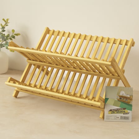 Bambu Tezgah Ustu Bulasiklik Ve Tabaklik 46X33 Cm