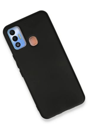 Tecno Spark 7T Uyumlu Kılıf First Silikon - Siyah