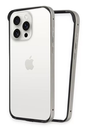 Joko Apple iPhone 15 Pro Uyumlu Land Bumper Koruma Kapak - Titan Gri