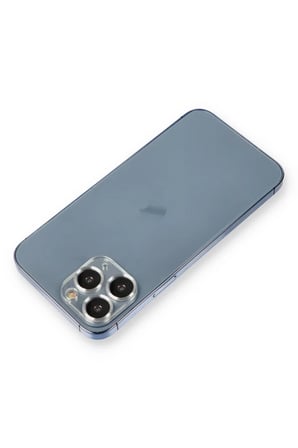 Apple iPhone 11 Pro Max Uyumlu Metal Kamera Lens Koruma Cam - Gümüş