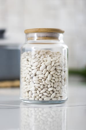12 Lü Set Bambu Kapaklı Cam Kavanoz & Erzak Saklama Kabı 800 ml Orta Boy ( Vakum Kapak )