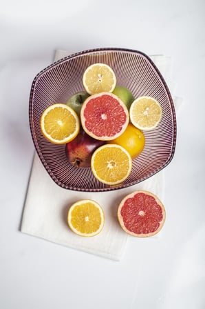 Akrilik Barok Mürdüm Büyük Kare Meyve & Salata Kasesi & Karıştırma Kabı / 3,3 Lt (CAM DEĞİLDİR)