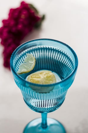Akrilik Aquamarin Tekli Kadeh & Su Meşrubat Kahve Yanı Bardağı 300 ml ( Cam Değildir )