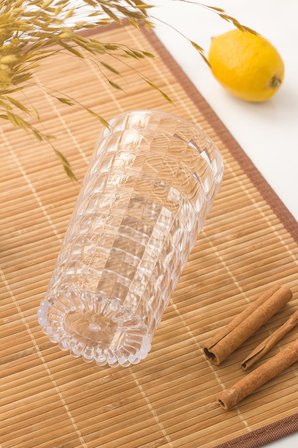Allegra Şeffaf Bardak - 750 ml Tekli Akrilik Malzeme - Cam Değildir Kırılmaya Dayanıklı