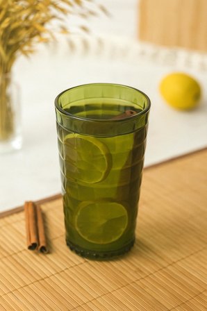 Allegra Koyu Yeşil Bardak - 750 ml Tekli Akrilik Malzeme - Cam Değildir Kırılmaya Dayanıklı
