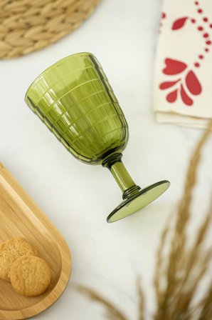 Allegra Koyu Yeşil 6’lı Kadeh Bardak Seti 750 ml Akrilik Malzeme - Cam Değildir Kırılmaya Dayanıklı