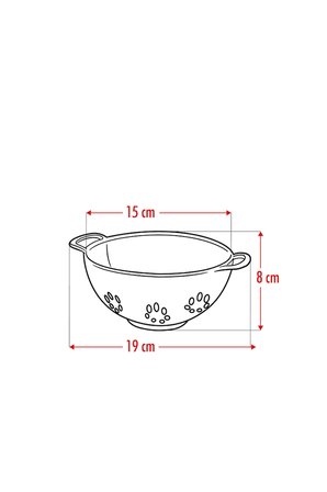 Akrilik Aquamarin Mini Pirinç Süzgeçi & Bakliyat Süzgeçi (3 SU BARDAĞI ÖLÇÜLÜ)