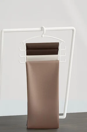 Beyaz Pantolon Askısı & Dolap Düzenleyici Askı