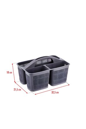 Bölmeli Deterjanlık Organizer Füme