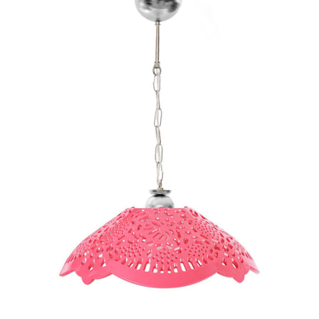 Fuşya Akrilik Avize Soft Pembe Modern Aydınlatma 35x35x12 cm