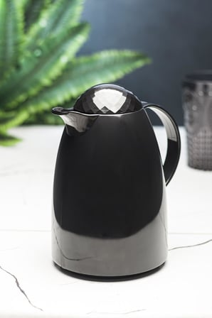 1 Lt Akrilik Siyah Çay Termosu 12 Saat Sıcak 24 Saat Soğuk-2828