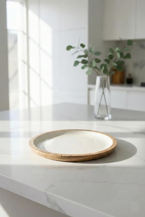Mango Agacı Pasta Tabağı & Sunum Tabağı 20 Cm Krem